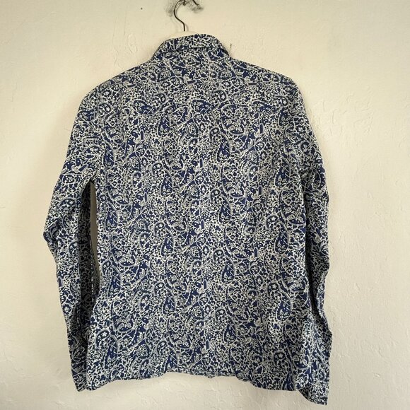 Brooks Brothers Liberty Art Fabrics Cotton Blue Paisley Button-Down Shirt Size 8 - Picture 2 of 8